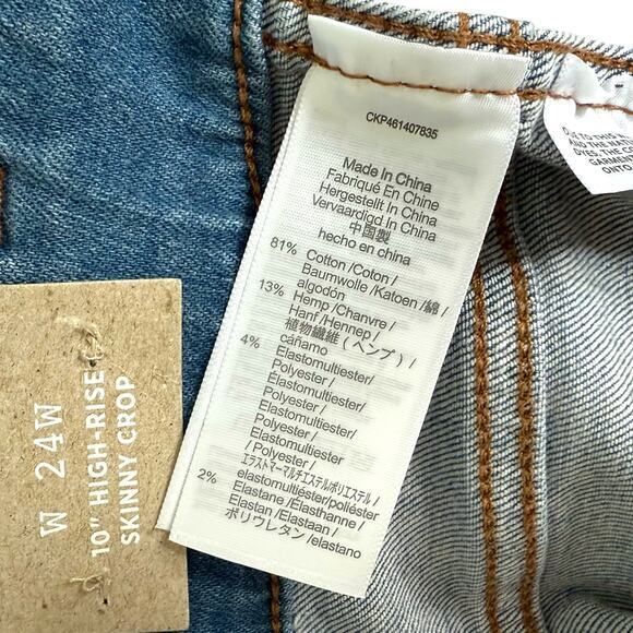 NWT Madewell Plus 10" High-Rise Skinny Crop Jeans in Carlton Wash Size 24W - Picture 9 of 12